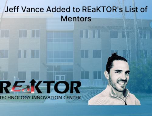Jeff Vance Added to REaKTOR’s List of Mentors